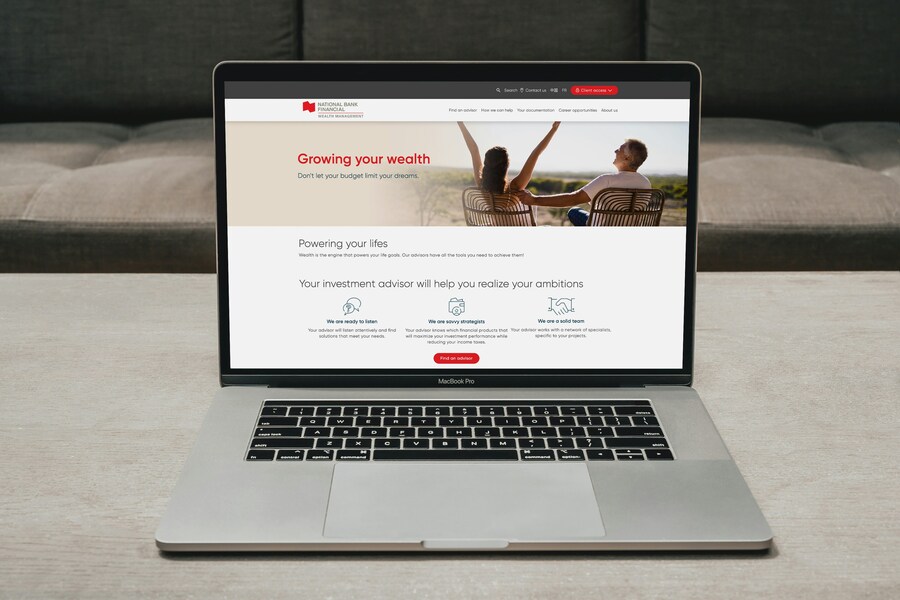 Exemple de site vitrine sur une seule page